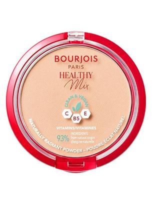 Bourjois healthy mix clean&vegan powder компактна пудра для зайвої якості 1 — ivory