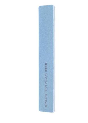 Staleks pro exclusive пилка широкая прямая минеральная для ногтей 150/180 грит 32/10-nfx2 фото