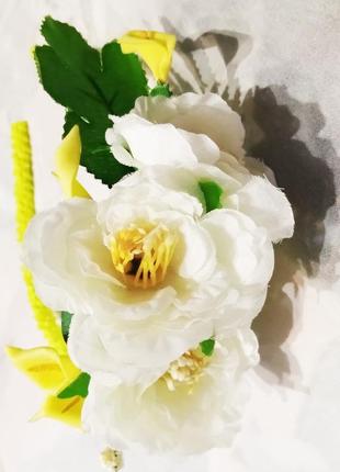 Обідок обруч на залізному каркасі для волосся