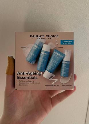 Paula's choice - набір засобів проти зморшок для проблемної шкіри - trial kits anti-aging essentials combination to oily skin4 фото