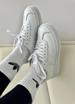 Adidas gazelle bold cloud white