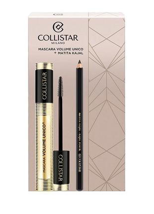 Collistar unico black (mascara/13ml + eye/pencil/1,2g)1 фото