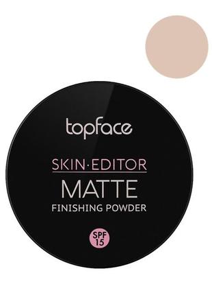 Topface skin editor matte powder пудра компактна 02