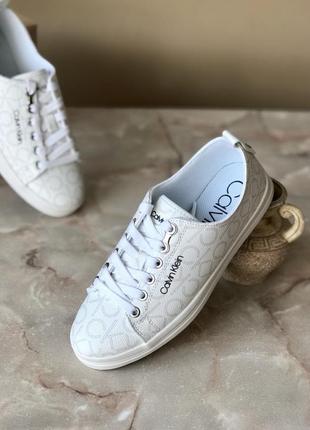 Кеды женские calvin klein michaela white белые оригинал кроссовки