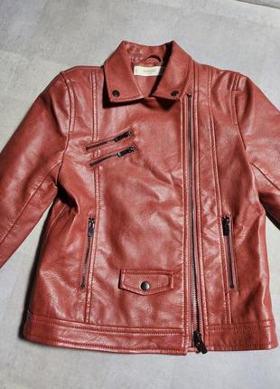 Косуха з еко шкіри 7-8років манго