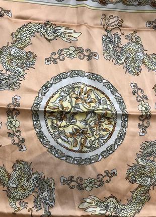Шикарный шёлковый платок в стиле hermes ☘️4 фото