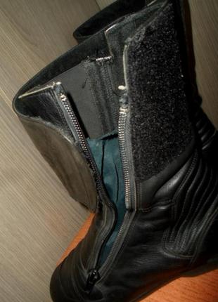 Ботинки сапоги мотоботинки мотоботы кожаные размер 41/425 фото