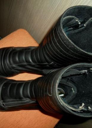 Ботинки сапоги мотоботинки мотоботы кожаные размер 41/424 фото