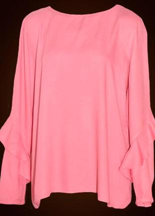 Красивая вискозная блуза размер l