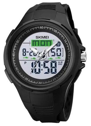 Годинник наручний чоловічий skmei 1844bk black, годинник наручний електронний тактичний.