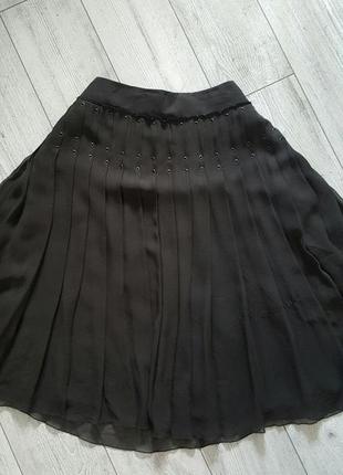 Легкая плиссированная юбка из натурального шелка strenesse2 фото
