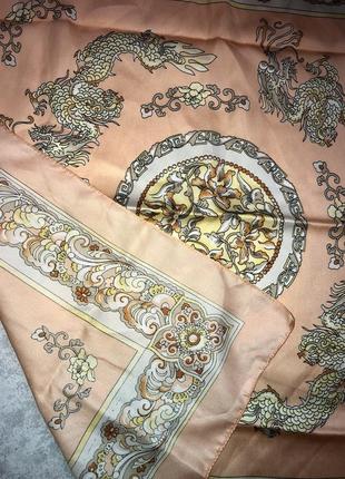 Шикарный шёлковый платок в стиле hermes ☘️6 фото
