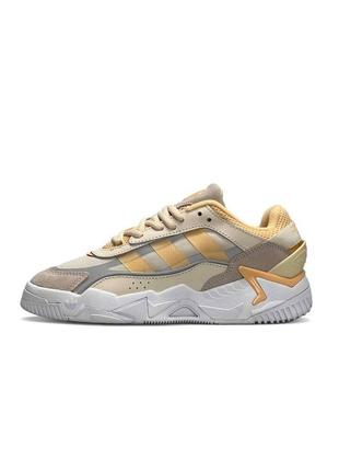 Жіночі кросівки branco adidas originals niteball ll beige sand white