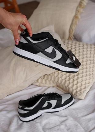 Женские кроссовки  nike sb dunk black grey