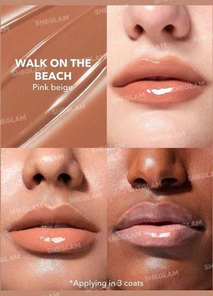 Блиск-олівець для губ sheglam pout-perfect shine lip walk on the beach 2 г4 фото