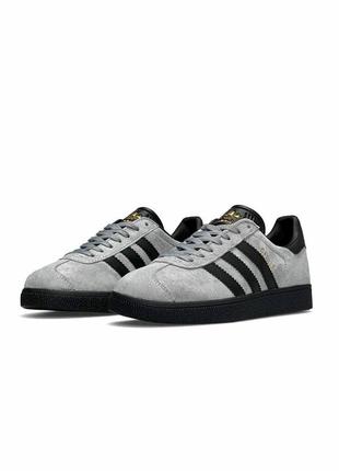 🔥жіночі кросівки adidas originals gazelle gray black5 фото