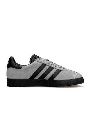 🔥жіночі кросівки adidas originals gazelle gray black3 фото