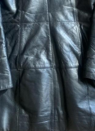 Куртка кожаная тренч, плащ натуральная кожа фирменный fabio monti5 фото