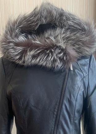 Куртка кожаная тренч, плащ натуральная кожа фирменный fabio monti3 фото