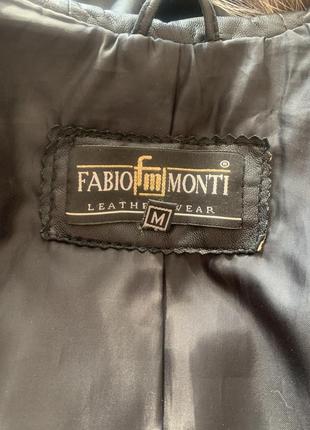 Куртка кожаная тренч, плащ натуральная кожа фирменный fabio monti6 фото