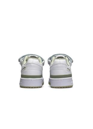🤩жіночі кросівки adidas originals forum 84 low new white olive4 фото