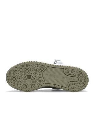 🤩жіночі кросівки adidas originals forum 84 low new white olive2 фото