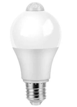 Лампа світлодіодна з датчиком руху e27 led, 5 вт1 фото