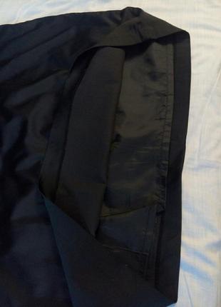 Черная прямая сатиновая юбка батал стрейч 44р ze-ze4 фото