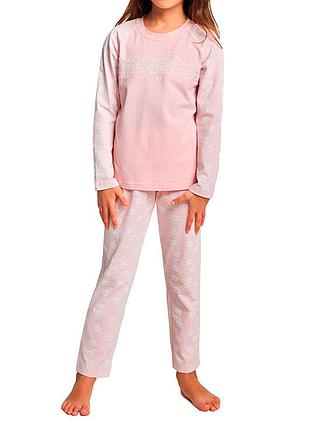 Домашний хлопковый комплект для девочки с длинным рукавом ellen