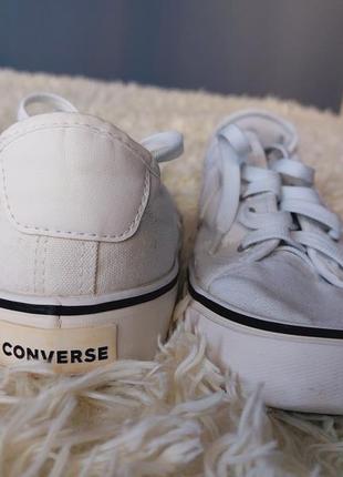 Кеды converse белые 25см унисекс5 фото