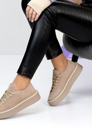 Кеди із натуральної замші