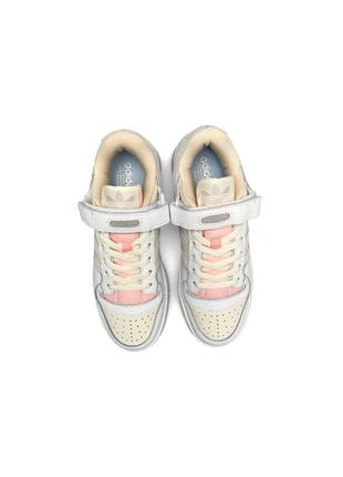 🔥жіночі кросівки adidas forum 84 low white pink new6 фото