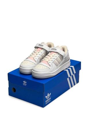 🔥жіночі кросівки adidas forum 84 low white pink new9 фото