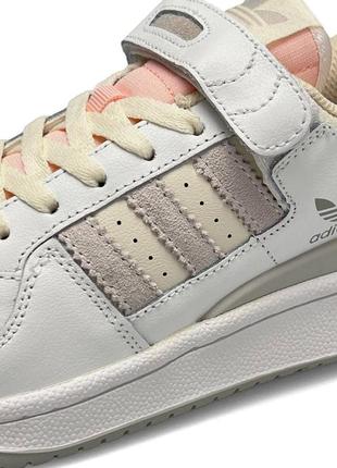 🔥жіночі кросівки adidas forum 84 low white pink new5 фото