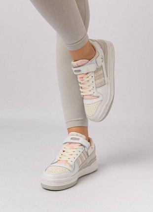 🔥жіночі кросівки adidas forum 84 low white pink new8 фото