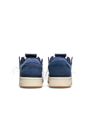 🔥жіночі кросівки adidas forum 84 low “off white” navy white new4 фото