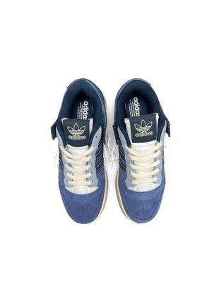 🔥жіночі кросівки adidas forum 84 low “off white” navy white new6 фото