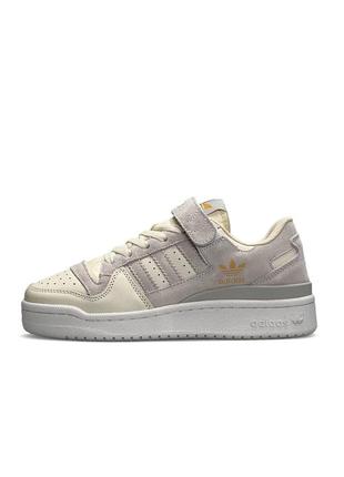 🔥жіночі кросівки adidas forum 84 low light gray beige