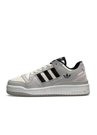 🔥жіночі кросівки adidas forum 84 low white gray black new