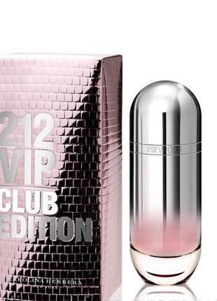 Туалетна вода carolina herrera 212 vip club edition woman (кароліна хирерра 212 віп клаб эдишен вумен)2 фото