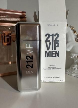 Carolina herrera 212 vip men - туалетна вода кароліна херрера 212 віп мен тестер оригінал1 фото