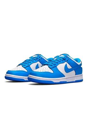 🔥жіночі кросівки nike sb dunk low prm white blue yellow5 фото