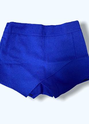 Юбка шорты в школу.  синий электрик