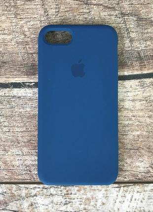 Силиконовый чехол для iphone 7/8 navy blue