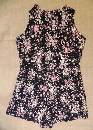 Жіночий комбінезон-сукня з шортами (ромпер)5 фото