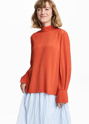 Блузка h&m. оранжевая