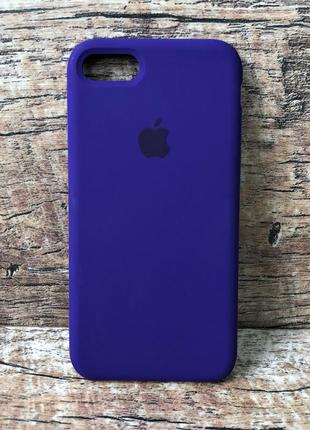 Силиконовый чехол для iphone 7 / 8 фиолетовый