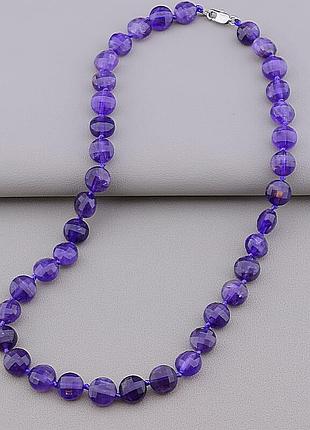 Бусы  аметист 45 см.