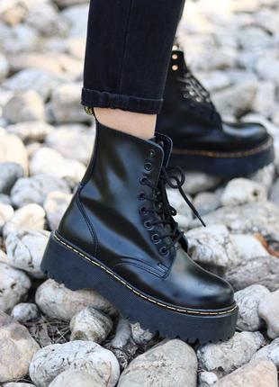 Черевики dr. martens jadon black , осінні чоботи, мартинсы