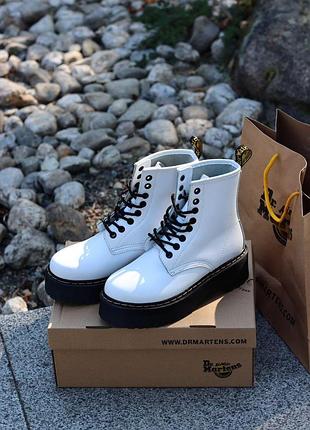 Женские ботинки  dr. martens jadon total white